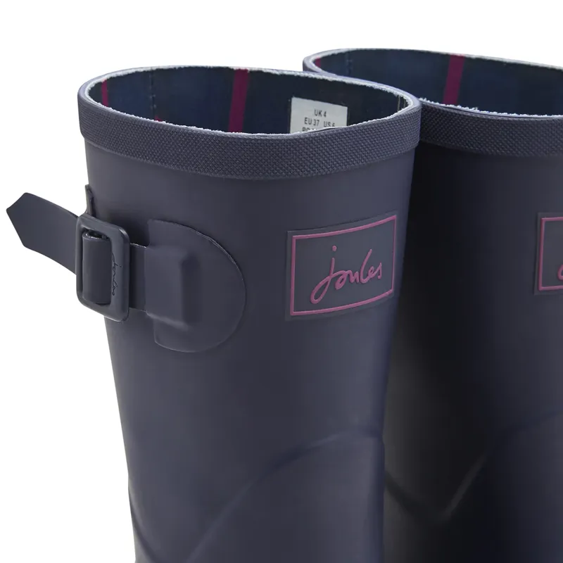 Joules Ladies Kelly Mid Height Wellies - French Navy-3